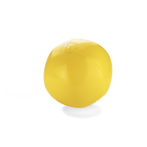Ballon de plage gonflable personnalisable 180 mm - Jaune