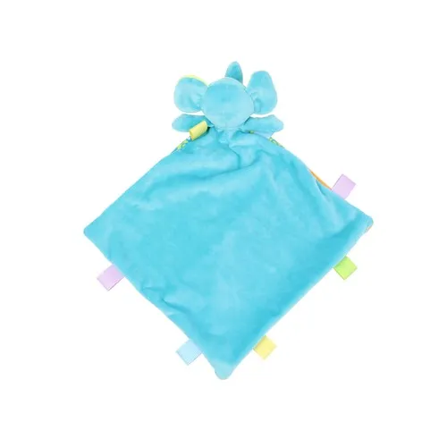 Doudou Éléphant Personnalisable avec Hochet - Cadeau Naissance