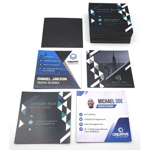 Magnet Publicitaire Personnalisé 10x10cm - Fabrication Française Express