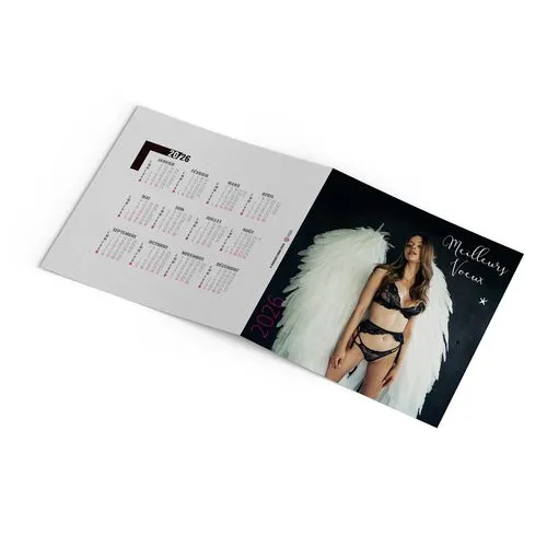 CARTE DE VOEUX - DENTELLE 2026  AVEC ENVELOPPE - SANS MARQUAGE