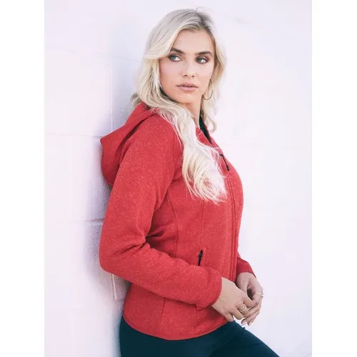 Lux Hooded Knit Fleece Jacket