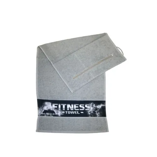 Serviette de sport personnalisable avec poches zippées - Fitness