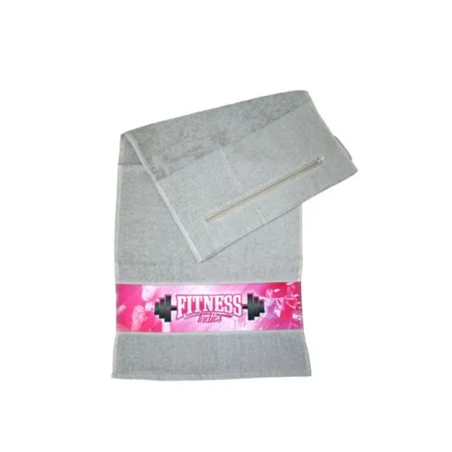 Serviette de sport personnalisable avec poches zippées - Fitness