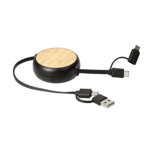 Câble de Recharge 4-en-1 Écologique Personnalisable