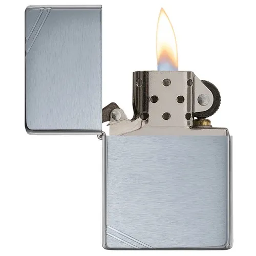 Zippo Vintage Chrome Brushed
