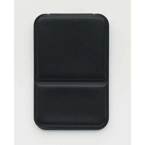 Miroir de poche compact personnalisable - Étui PU noir élégant