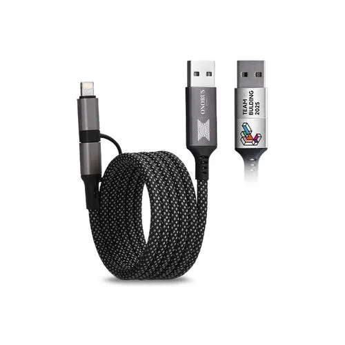 Câble de Charge 6-en-1 Magnétique Enroulable - Personnalisable