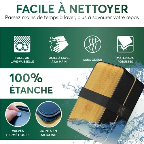 Lunch Box Premium Personnalisable 1200ml - Cadeau d'Entreprise RSE