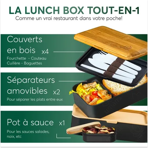 Lunch Box Premium Personnalisable 1200ml - Cadeau d'Entreprise RSE