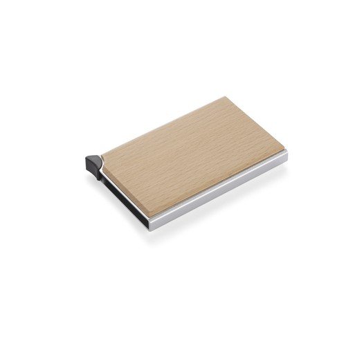 Porte-cartes RFID Aluminium et Bois - Personnalisable
