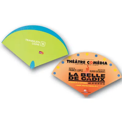 Éventails personnalisés par sérigraphie - Communication événementielle