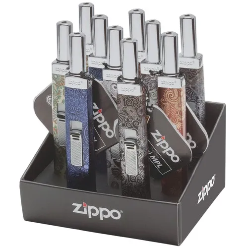 Zippo Display w 10 candle lighters butane