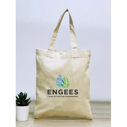 Sac Shopping Coton Naturel 140g Anses Courtes - Personnalisable