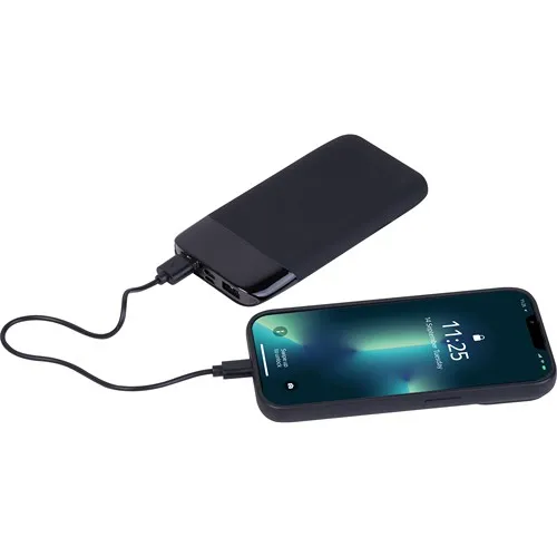 Batterie externe 8000 mAh avec logo lumineux rétroéclairé par LED