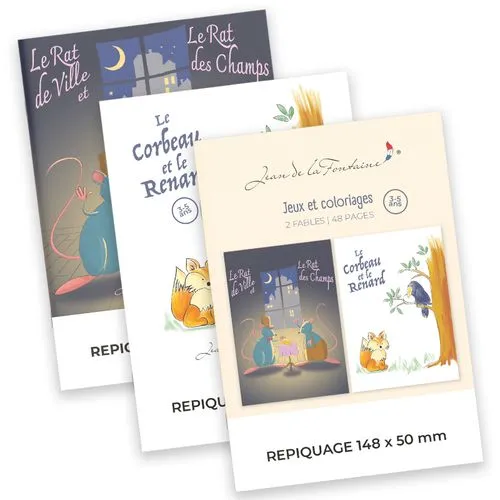 Cahier de jeux personnalisé 3-5 ans - Fables illustrées