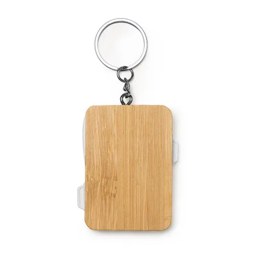 Porte-clés support mobile en bambou personnalisable