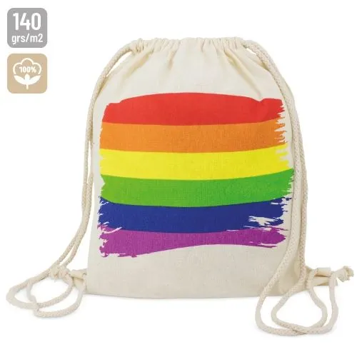SAC À DOS EN COTON "RAINBOW"