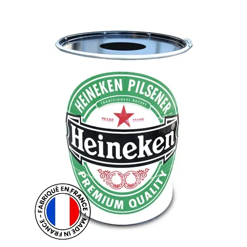 Poubelle Publique 200L en Acier Personnalisable - Fabrication Française