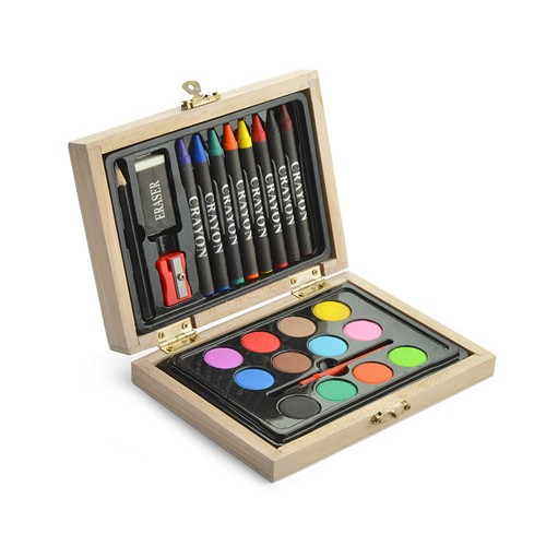 Coffret de Peinture Personnalisable en Bois pour Enfants