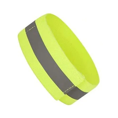 Brassard Fluo Jaune avec Velcro Personnalisable