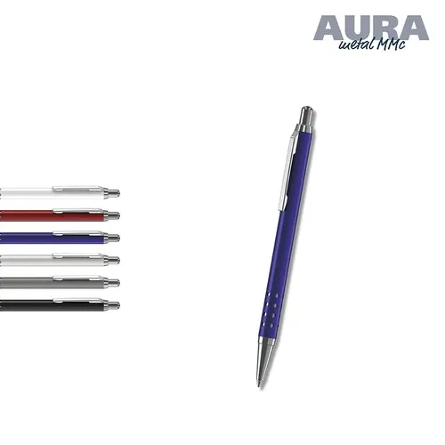 Stylo Bille Métal Aura MMc - Rétractable Premium Personnalisable