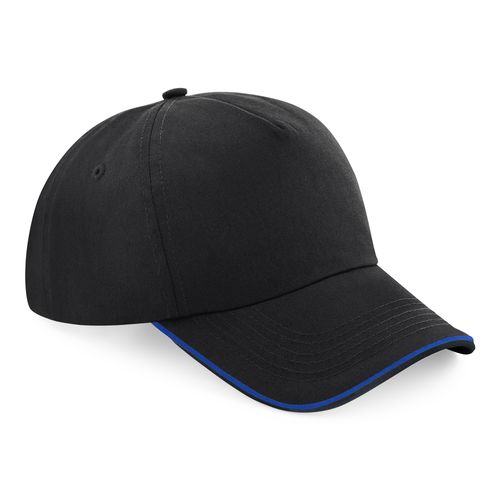 Casquette 5 Panneaux Personnalisable - Visière Passepoilée Bicolore
