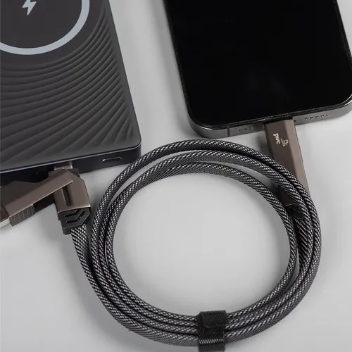 Câble universel 4 en 1 , RPET, 60 W STOCK