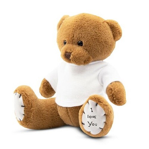 Ours en Peluche Personnalisable avec T-shirt - 15 cm