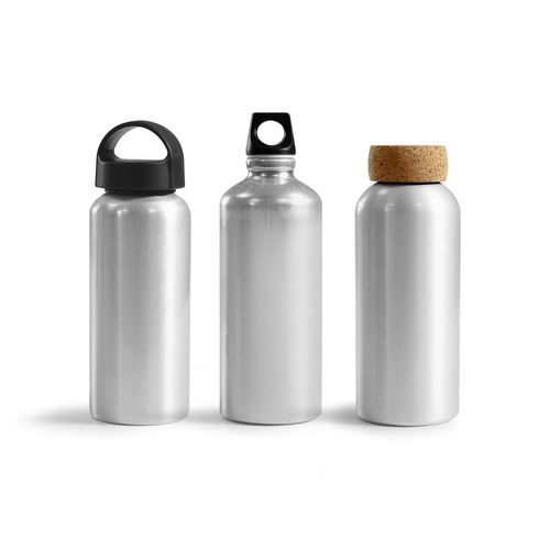 Gourde Aluminium 600ml Bouchon Liège - Fabrication Européenne