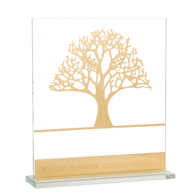 Trophée Arbre en Laiton et Altuglas - Fabrication Française