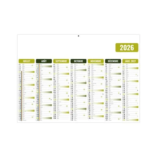 GAMECO VERT 2026 - MIDI 430 x 335 mm - LEGER 400G - SANS MARQUAGE - 1 TROU EN TETE