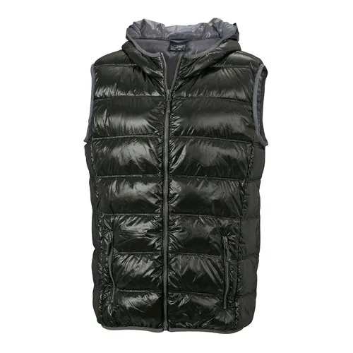 Bodywarmer duvet à capuche homme