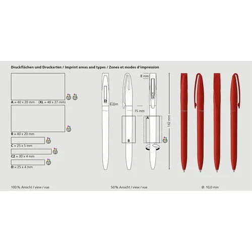 Stylo Bille Écologique Personnalisable en Plastique Recyclé