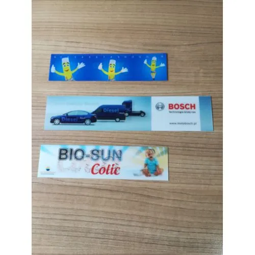 Règles et marque-pages personnalisés PVC, PP, PET et lenticulaires