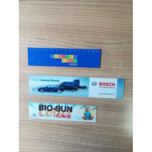 Règles et marque-pages personnalisés PVC, PP, PET et lenticulaires