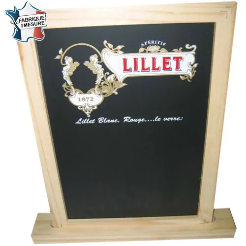 Ardoise de table avec cadre