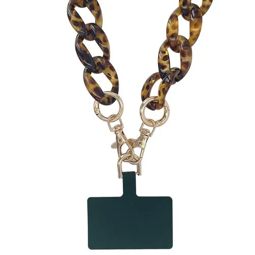 Chaine grosse maille avec pad universel - serie MIAMI - TORTOISE-1.2M