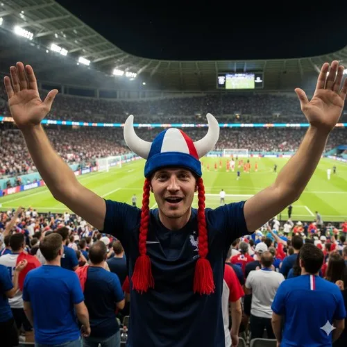 Chapeau Casque gaulois avec nattes  FRANCE