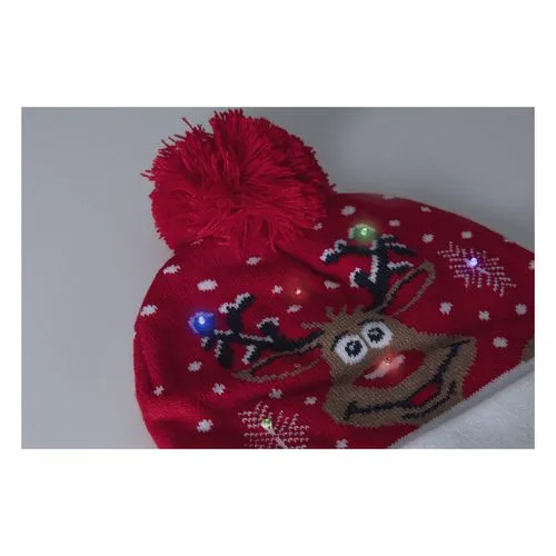Chapeau d'hiver LED de Noël, renne Norrsken