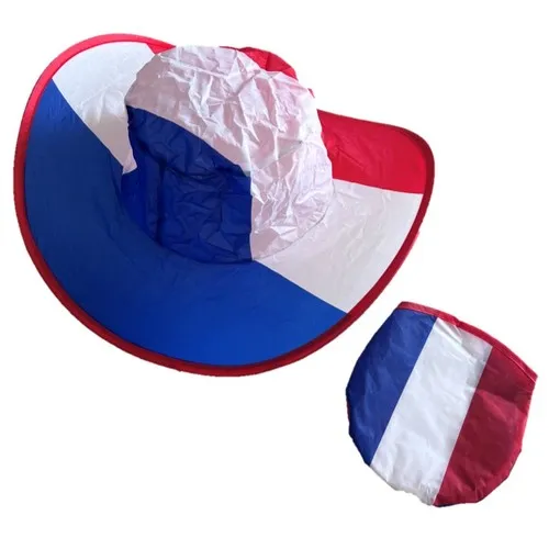 Chapeau POP UP FRANCE + sac de rangement