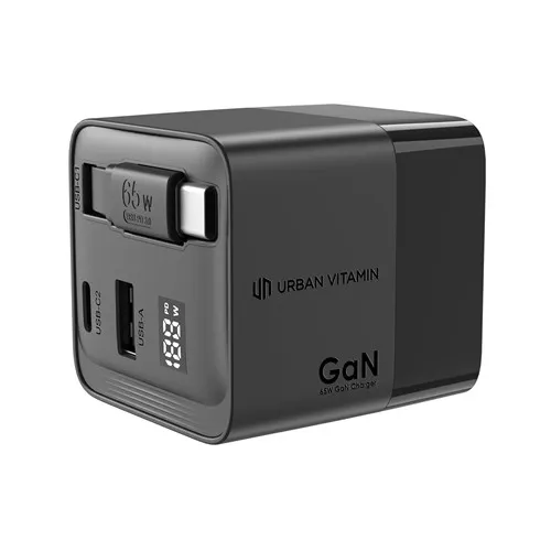 Chargeur 65W GaN avec câble Urban Vitamin Mendocino