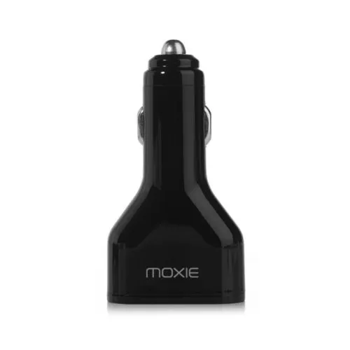 Chargeur Allume-Cigare Moxie Mini Quadro 9.6A avec 4 entrées USB Noir
