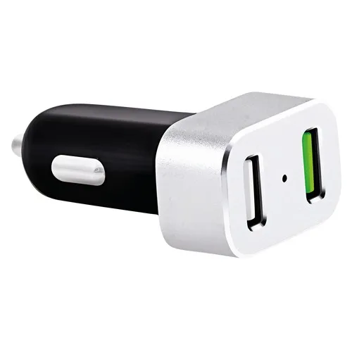 Chargeur de voiture avec charge rapide et standard USB