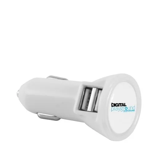 Chargeur de voiture USB à double port et à diodes électroluminescentes**