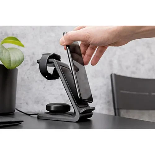 Chargeur sans fil 15W, 3 en 1, support de téléphone | Todd