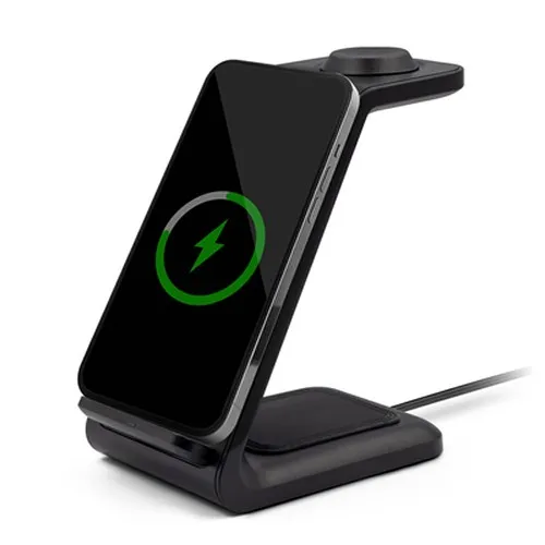 Chargeur sans fil 15W, 3 en 1, support de téléphone | Todd