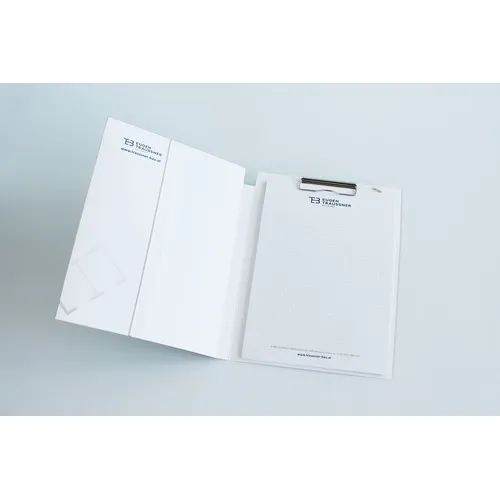 Chemise A4 avec pochette intérieure et caoutchouc