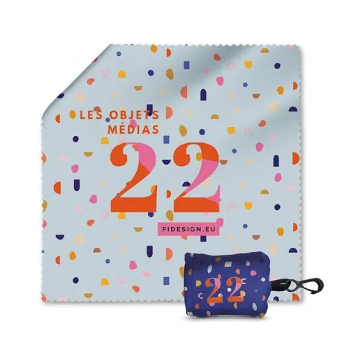 CHIFFON DE NETTOYAGE EN MICROFIBRE  AVEC POCHETTE 150x150mm