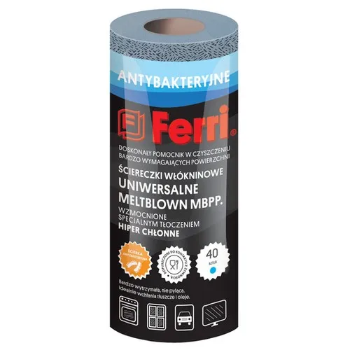 Chiffon de nettoyage non tissé Super MELTBLOWN (rouleau de 40 feuilles)