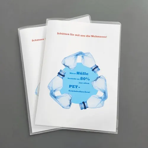 Classeur A4, fabriqué en R-PET avec 80% de contenu recyclé